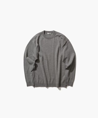 ATON WOOL WASHI | クルーネックセーター - UNISEX GRAY