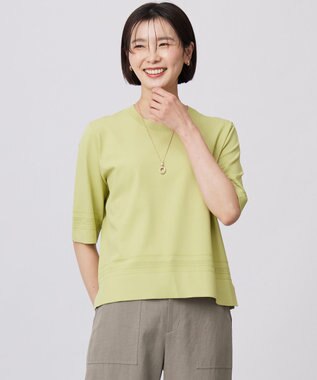 J.PRESS LADIES 【洗える】RAYON ELITE STRETCH クルーネック ニット