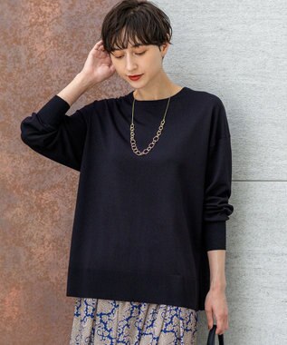 【洗える】オータムシャイニー リラクシー ニット