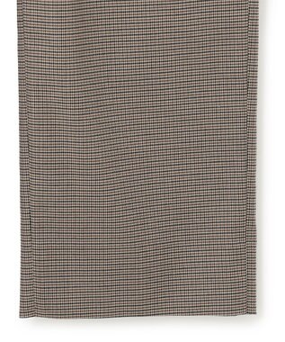 J.PRESS YORK STREET 【UNISEX】クラシックチェック ワイドバギーパンツ キャメル系3