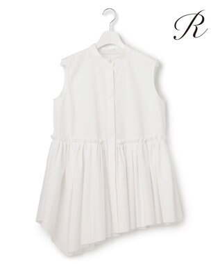 23区 【R(アール)】ルミナスコットン イレギュラーヘム ブラウス