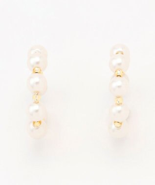 J.PRESS LADIES 【WEB限定・2way・2set】パール イヤカフ リング 【WEB限定】ウスゴールド系
