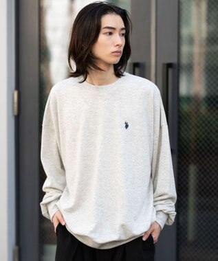 WEGO 【WEB限定/ユニセックス着用ITEM】別注USPOLOワンポイントPO 杢グレー