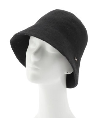 MOONBAT PAUL & JOE ACCESSOIRES 【畳める】ウール100%ネコチャーム付クロッシェ UV ブラック