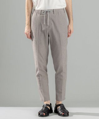 JOSEPH HOMME ＜新色追加＞新素材【通気性/ストレッチ】トリコサッカーストレッチ ドロスト付テーパードパンツ /  PEGG CONVERTIBLE ライトグレー系