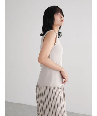 Green Parks ・Ｐｅｔｉｔ　Ｆｌｅｕｒ　メローｓｔリブタンクトップ Beige