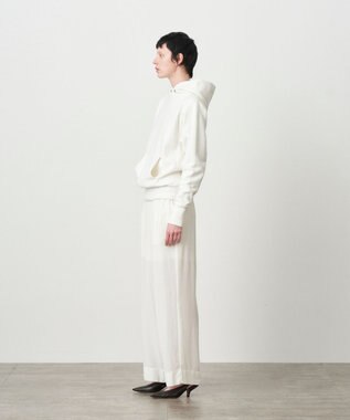 ATON GARMENT DYE URAKE | フーディースウェット - UNISEX WHITE