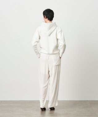 ATON GARMENT DYE URAKE | フーディースウェット - UNISEX WHITE