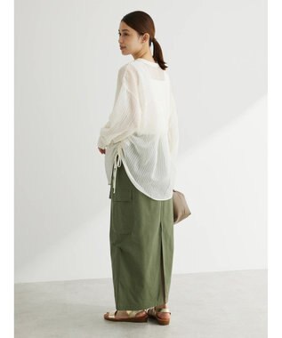 Green Parks ・ＥＬＥＮＣＡＲＥ　ＤＵＥ　ストライプシャツチュニック Off White