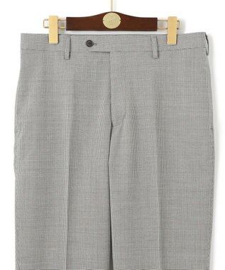 J.PRESS MEN 【KING SIZE】ハウンドトゥース パワーストレッチウール スラックス ブラック系8
