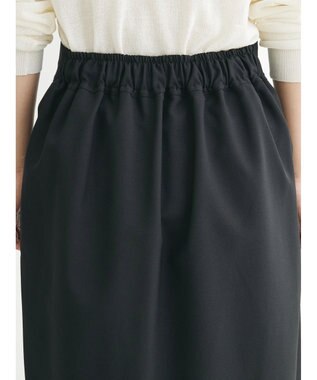 Green Parks 接触冷感　きれいシルエットＩラインスカート Black