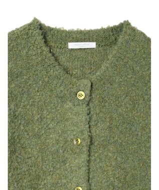 Green Parks ブークレゆるニットカーディガン Green