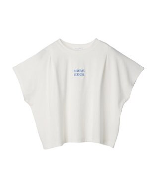 Green Parks ワンポイント刺繍タックＴシャツ Off White