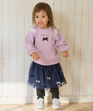 ANY KIDS チュールスカッツ ネイビー×ブラック