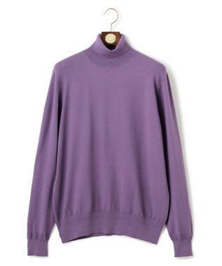 J.PRESS MEN 【ストレッチ性 / イージーケア】【FLEX YARN】タートルネックニット パープル系