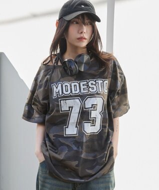 WEGO ２WAYグラフィックワンショルBIGT 柄3
