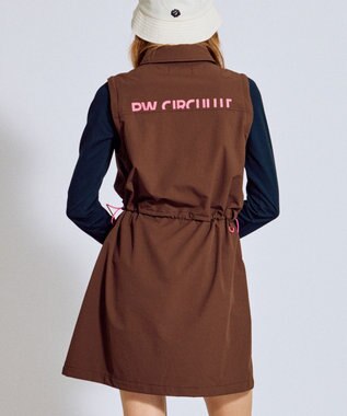 PW CIRCULUS 【着回し力2倍 / 2WAY】【WOMEN】袖2WAY デタッチャブルワンピース ゴルフウェア レディース ダークブラウン系