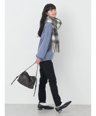 earth music&ecology アンチピリングバックスリットプルオーバー Blue