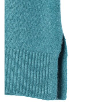 earth music&ecology ＦＬＵＦＦＹハイネックチュニック Blue Green