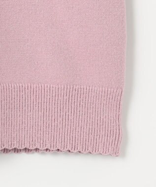 ANY KIDS 首フリルしあわせタッチニット ピンク