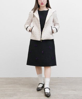 TOCCA LAURA キルティングショートコート ベージュ系