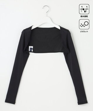 23区GOLF ズレ知らずで快適に対策【UVケア】【吸水速乾】UVボレロ ブラック系