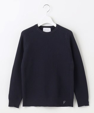 23区GOLF 【23Fondation/WOMEN】ワッフル ニット ネイビー系