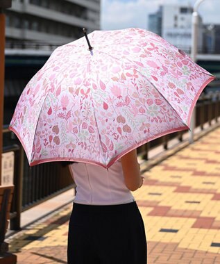 槇田商店 <新柄登場>Stig Lindberg HERBARIUM BRIGHT ピンク 長傘