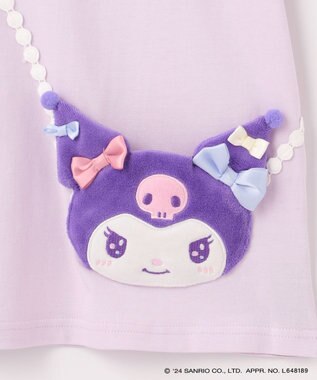 ANY KIDS 【サンリオキャラクターズ×any FAM】ポシェットTシャツ ラベンダー×クロミ