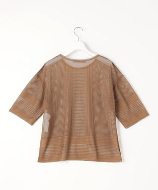 自由区 L 【洗える】レースEDGE Tシャツ＆インナータンクトップセット トップス キャメル系