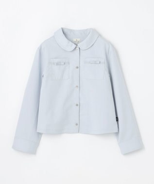 組曲 KIDS 【150-160㎝】リボンポケット ジャケット サックスブルー