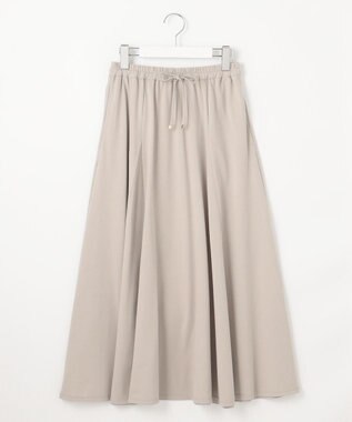 J.PRESS LADIES 【洗える】トリコットバイオ フレア スカート ベージュ系