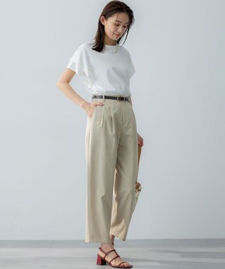 組曲 S IZAコットンドルマンスリーブ Tシャツ アイボリー系