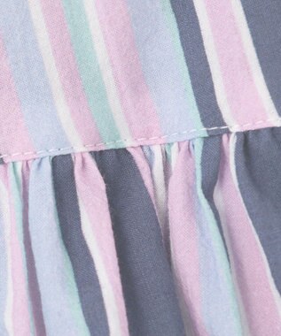 ANY KIDS 柄キュロット ネイビーストライプ