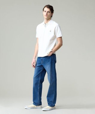 J.PRESS MEN 気品と愛嬌のバランスが抜群！【J.PRESS人気NO1ポロシャツ】 バックブルカノコレジメン ポロシャツ ホワイト系