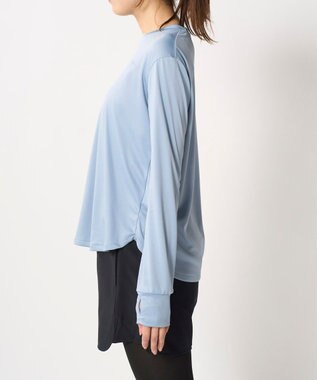 OP／FILA 【Kappa】水陸両用長袖フィットネスウェアウェア 上下３点セット ブルー