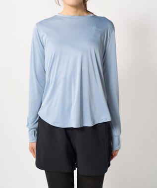 OP／FILA 【Kappa】水陸両用長袖フィットネスウェアウェア 上下３点セット ブルー