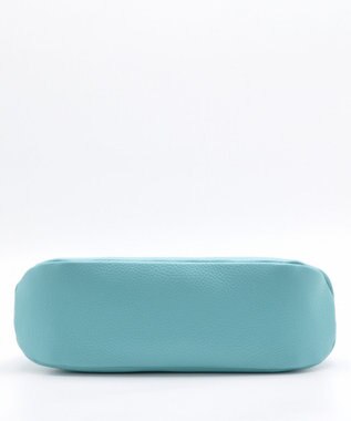 blancle シュリンクレザー 舟形ボストン ロビンエッグブルー