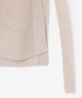 J.PRESS LADIES L 【洗える】Vis/Peスパーク クルーネック ニット ベスト ベージュ系