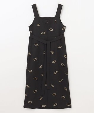 GRACE CONTINENTAL リップモチーフドレス ブラック