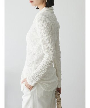 Green Parks AnriettMusee ふくれジャガードシャツ Off White