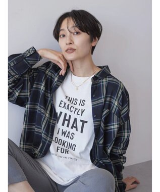 AMERICAN HOLIC イージーケアチェックシャツ Check Navy