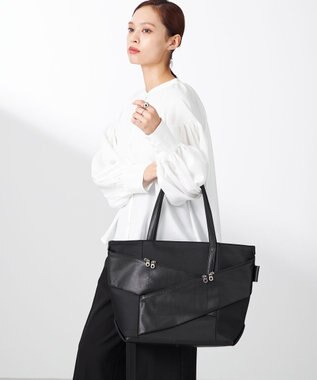 Y'SACCS 【Y'SACCS Gene Line】モルビアン トートバッグ Wide ブラック