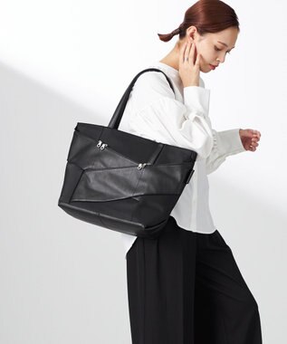 Y'SACCS 【Y'SACCS Gene Line】モルビアン トートバッグ Wide ブラック