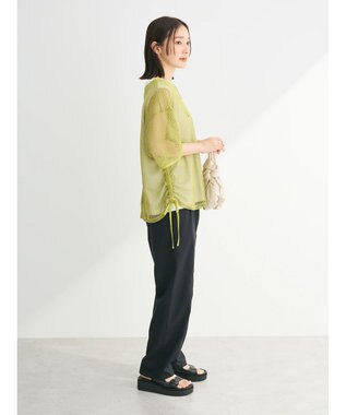 Green Parks ＳＥＴ２点　メッシュ＋ノースリーブロゴプルオーバー Green