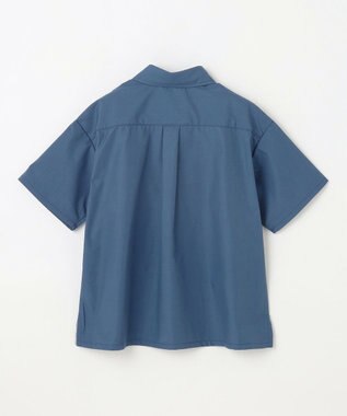 J.PRESS KIDS 【110-130cm】TCブロード パネルボーダープリント シャツ ダルブルー系