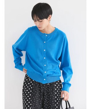 AMERICAN HOLIC ＵＶカットクルーネックニットカーディガン Blue