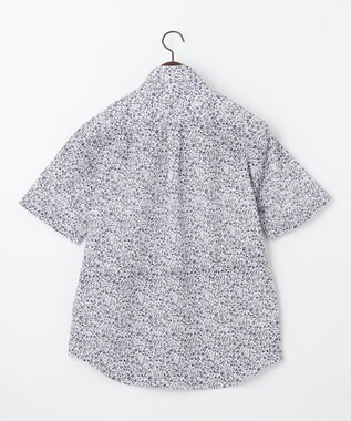 JOSEPH ABBOUD 【吸水速乾/イージーケア】シャンブレープリント ジャージ シャツ ホワイト系5