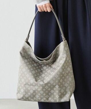 russet ナイロンジャガード2WAYショルダーバッグ(CE-1622) N.Gray