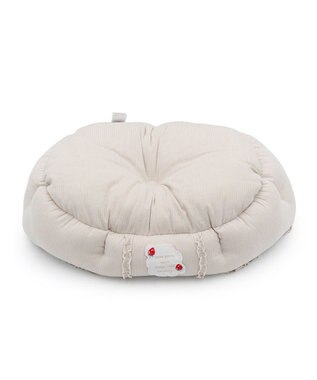 PET PARADISE ペットパラダイス クールカドラー 丸型 《苺花柄》 Ｓ ホワイト×レッド